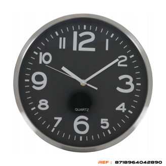 Horloge murale moderne en acier inoxydable