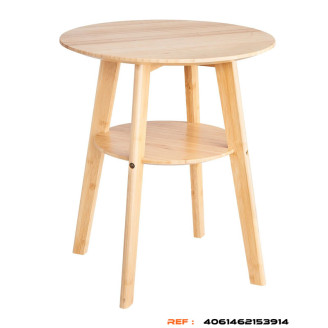 Table d'appoint LIVING STYLE en bambou charge sans fil