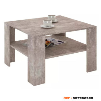 Table basse Venta VET01 aspect béton 68x41x68 cm